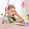 TOKANI Kids Headphones for School, Kid Bluetooth Wireless Cat Ear Headphones with Microphone, Over Ear Headphones for Kids Teens Adults (Pink Pro) view 2