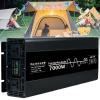 7000W 10000W Pure Sine Wave Inverter 12V/24V/48V DC to 110V/220V AC Car Power Inverter Voltage Converter for Power Tools,Camping and Car Accessories,7000W-12Vto110V view 1