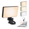 Andoer Pocket Clip-on LED Video Light Computer Tablet Mobile Phone Video Conference Light 2500K-9000K Dimmable Built-in Battery for Online Meeting Live Streaming Selfie view 1