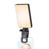 Andoer Pocket Clip-on LED Video Light Computer Tablet Mobile Phone Video Conference Light 2500K-9000K Dimmable Built-in Battery for Online Meeting Live Streaming Selfie view 2