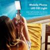 Andoer Pocket Clip-on LED Video Light Computer Tablet Mobile Phone Video Conference Light 2500K-9000K Dimmable Built-in Battery for Online Meeting Live Streaming Selfie view 3