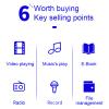 MP3 Player, Bluetooth 5.0 Music Player, Portable HiFi Music Player FM Radio Recording EBook with 1.77 Inch Screen, Support 64GB Memory Card view 2