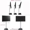 CIZGIM TV Stand Floor TV Stand Cantilever TV Stand, 37-60" Flat Curved TV Mounting Bracket, Tilt-Adjustable TV Stand with Tempered Glass Base TV Mount view 2