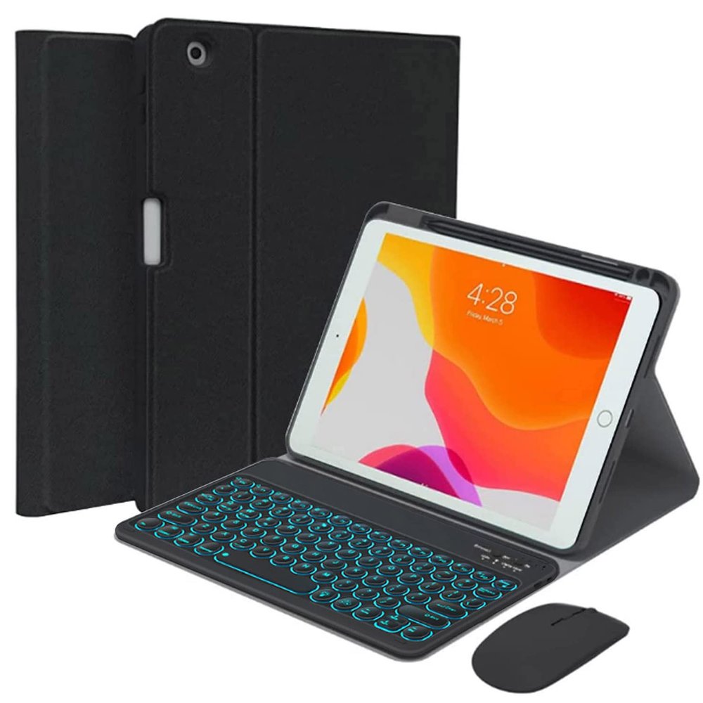 QYiiD Keyboard Case for iPad Air 11-inch (M3 2025 / M2 2024) & iPad Pro 11 inch(1st/2nd/3rd/4th Generation), Magnetically Bluetooth Keyboard Cover with Mouse for 10.9" iPad Air 4th/5th Gen, Black