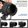 NEEWER Camera Rain Cover, Small Size Durable Nylon Raincoat Compatible with Canon Sony Nikon DSLR Mirrorless Vlog Camera & Lenses Within 200mm, with Sleeves, Drawstrings, Viewing Window, PB003 view 3