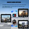 VSYSTO Semi Truck Dash Cam 3-Channel 1080p Front + HD Side Views(Left/Right) IR Night Vision Waterproof Design WiFi GPS 2.4G Remote Supported for Vans, Trailers, and Cars view 4