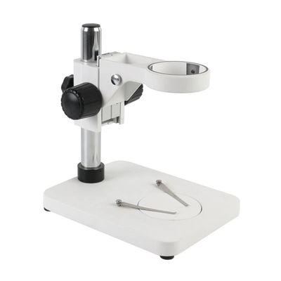 JUIYU Microscope Accessories Kit Trinocular Microscope Binocular Microscope Stereo Microscope, Adjustable Table Working Stand Holder 76mm Microscope Slides (Color : White)