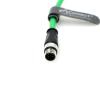 AConnect Shielded Flexible Ethernet Camera Cable M12 4Pin D-Code Male to 4Pin D-Code Male Cat5e Ethernet Waterproof Cable for Industrial Camera 2M/6.5Ft view 2