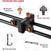 YLU Camera Dolly Motorized+Camera Slider Set, 3Speed Adjustable remoter Alloy Track Rail and Remote, for Camera Camcorder Smartphone, Up to 6.6lb (24/62cm) view 2