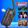 Rydohi Bluetooth Headphones Over Ear,68H Playtime and 3 EQ Music Modes Wireless Headphones with Microphone/Deep Bass, HiFi Stereo Foldable Lightweight Headset for PC Home Travel Office (Black Red) view 3