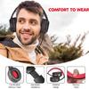 Rydohi Bluetooth Headphones Over Ear,68H Playtime and 3 EQ Music Modes Wireless Headphones with Microphone/Deep Bass, HiFi Stereo Foldable Lightweight Headset for PC Home Travel Office (Black Red) view 4