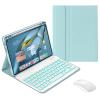 QYiiD Keyboard Case for Huawei MatePad 10.4, Slim Smart Leather Case Built in Pencil Holder with Wireless Backlit Keyboard and Mouse for Huawei MatePad 10.4" BAH3-AL00 BAH3-W09 / Honor V6 Tablet, Blue view 1
