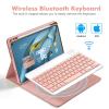 QYiiD Keyboard Case for Huawei MatePad 10.4, Slim Smart Leather Case Built in Pencil Holder with Wireless Backlit Keyboard and Mouse for Huawei MatePad 10.4" BAH3-AL00 BAH3-W09 / Honor V6 Tablet, Blue view 2