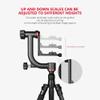 YELANGU Professional Heavy Duty Aluminum Alloy Gimbal Tripod Supports Smoother 360 Degree Panoramic Shooting for DSLR Camera view 2