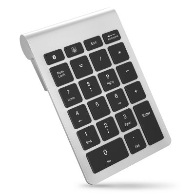Foloda Bluetooth Wireless Number Pads: 22 Keys Wireless Financial Accounting Numeric Keypad, External 10 Key Numpad Numbers Keyboard for Laptop Computer Surface Pro Notebook Desktop