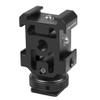 FEICHAO Camera Cold Shoe Mount Adapter Three-Headed Extension Bracket for Cold Shoe Hot Shoe Fill Light Microphone Expansion Accessories (with Anti-Loose Version) view 1