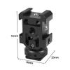 FEICHAO Camera Cold Shoe Mount Adapter Three-Headed Extension Bracket for Cold Shoe Hot Shoe Fill Light Microphone Expansion Accessories (with Anti-Loose Version) view 2