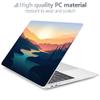 Batianda Design Case for M1 MacBook Air 13 Inch Model A2337 M1 A2179 A1932 2021 2020 2019 Release,3D Painted Landscape Series Hard Shell with Keyboard Cover & Screen Protector, Dawn view 3