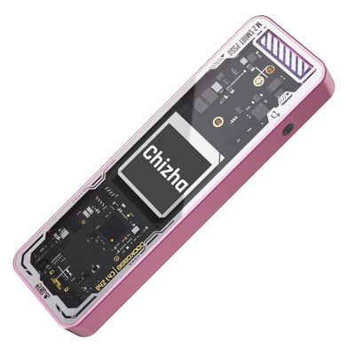 Chizha Portable NVME M.2 Enclosure with 10s Power Loss Protect (Pink)