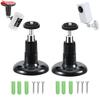 AlfaView 2pcs Wall Mount Bracket for Universal Security Camera with 1/4" Screw Connector, 360 Adjustable CCTV Camera Mounting Brackets for Surveillance Camera with 2 Installation Ways (Black) view 1