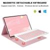 QYiiD Keyboard Case for Galaxy Tab A7 10.4 Inch 2022/2020 Model (SM-T500/T503/T505/T507/T509), Slim Lightweight Stand Cover with Magnetically Detachable Wireless Bluetooth Color Keyboard, Black view 3