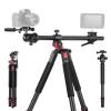 NEEWER 73.6" Horizontal Tripod with Multi Angle Center Column, Ball Head & Central Axis Platform, Heavy Duty Aluminum Camera Tripod Monopod 360 Pan 180 Tilt for Overhead/Macro Shots, Max Load 22lb view 1