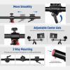 NEEWER 73.6" Horizontal Tripod with Multi Angle Center Column, Ball Head & Central Axis Platform, Heavy Duty Aluminum Camera Tripod Monopod 360 Pan 180 Tilt for Overhead/Macro Shots, Max Load 22lb view 4