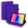 YBFJCE Case for iPad 2022 10.9 Inch, Slim Stand Shell Protective Case with Pencil Holder, Premium PU Leather Folio Cover for iPad 2022 10.9 Inch, Purple view 1