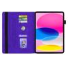 YBFJCE Case for iPad 2022 10.9 Inch, Slim Stand Shell Protective Case with Pencil Holder, Premium PU Leather Folio Cover for iPad 2022 10.9 Inch, Purple view 3
