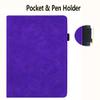 YBFJCE Case for iPad 2022 10.9 Inch, Slim Stand Shell Protective Case with Pencil Holder, Premium PU Leather Folio Cover for iPad 2022 10.9 Inch, Purple view 4