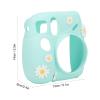 VBESTLIFE Camera Silicone Protective Sleeve for Instant Mini 7 Plus, Soft Silicone Protective Case Camera Cover with Adjustable and Detachable Shoulder Strap (Blue Daisy) view 3