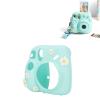 VBESTLIFE Camera Silicone Protective Sleeve for Instant Mini 7 Plus, Soft Silicone Protective Case Camera Cover with Adjustable and Detachable Shoulder Strap (Blue Daisy) view 4