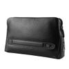 SUNGOOYUE Smart Fingerprint Wallet, Biometric Security Lock Luxury Leather Mens Zipper Design with Type-C Charging 10-Fingerprint Storage for Travel Daily Use view 1