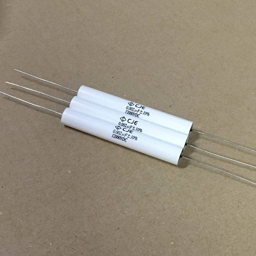 0.002UF 2000PF 12000V/DC Copper Feet High Voltage Film Electrodeless Capacitor 1 Pcs