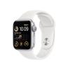Apple Watch SE (2nd Gen) (GPS, 40mm) - Silver Aluminum Case with White Sport Band, M/L (Renewed) view 1