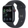 Apple Watch SE (2nd Gen) (GPS, 44mm) - Midnight Aluminum Case with Midnight Sport Band, S/M (Renewed) view 1