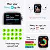Apple Watch SE (2nd Gen) (GPS, 44mm) - Silver Aluminum Case with White Sport Band, S/M (Renewed) view 2