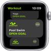 Apple Watch SE (2nd Gen) (GPS, 44mm) - Silver Aluminum Case with White Sport Band, S/M (Renewed) view 4