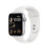 Apple Watch SE (2nd Gen) (GPS, 44mm) - Silver Aluminum Case with White Sport Band, M/L (Renewed) view 1