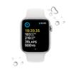 Apple Watch SE (2nd Gen) (GPS, 44mm) - Silver Aluminum Case with White Sport Band, M/L (Renewed) view 4