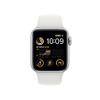 Apple Watch SE (2nd Gen) (GPS + Cellular, 40mm) - Silver Aluminum Case with White Sport Band, S/M (Renewed) view 2