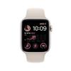 Apple Watch SE (2nd Gen) (GPS, 44mm) - Starlight Aluminum Case with Starlight Sport Band, M/L (Renewed) view 2