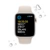 Apple Watch SE (2nd Gen) (GPS, 44mm) - Starlight Aluminum Case with Starlight Sport Band, M/L (Renewed) view 4