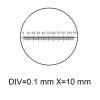 Microscope Accessories Kit 22mm Diameter Micrometer Scale Microscope Optical Eyepiece for Microscope Microscope Slides (Color : MS-1-C9) view 2