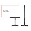 DYPASA Projector Mount Projector Mount Stand Laptop Stand Projector Tripod Stand Adjustable Height Music Stand Height 33 to 59 Inch for Projector Ceiling Mount with Tray view 2