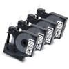 4-Packs Replacement for Dymo D1 Label Maker Refills Black on Clear 45010 S0720500, 1/2 Inch x 23 Ft Clear D1 Label Tape for DYMO LabelManager 280 160 210D 500TS 450DUO PnP Wireless view 1
