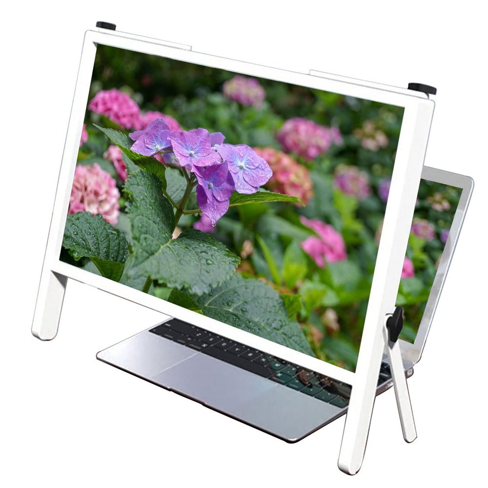 Screen Magnifier Computer Screen Magnifier for Laptop 3D 21Inch Screen Magnifying Laptop Enlarger Expanders for Movies Reading and Gaming - Portable Screen Amplifier Compatible with Tablet and Book