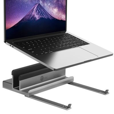 SIIG USB-C Universal Laptop Docking Station Stand, HDMI 4K 60Hz, Gigabit Ethernet, USB-A 3.0 5Gbps, 100W PD, MacBook Air/Pro/Max, Windows, Chromebook Compatible (CE-MTDK21-S1)