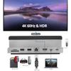 SIIG USB-C Universal Laptop Docking Station Stand, HDMI 4K 60Hz, Gigabit Ethernet, USB-A 3.0 5Gbps, 100W PD, MacBook Air/Pro/Max, Windows, Chromebook Compatible (CE-MTDK21-S1) view 4