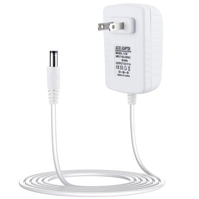 12V 3A Power Cord Replacement for 4moms mamaRoo 4, RockaRoo Baby Swing, AC Adapter Charger White